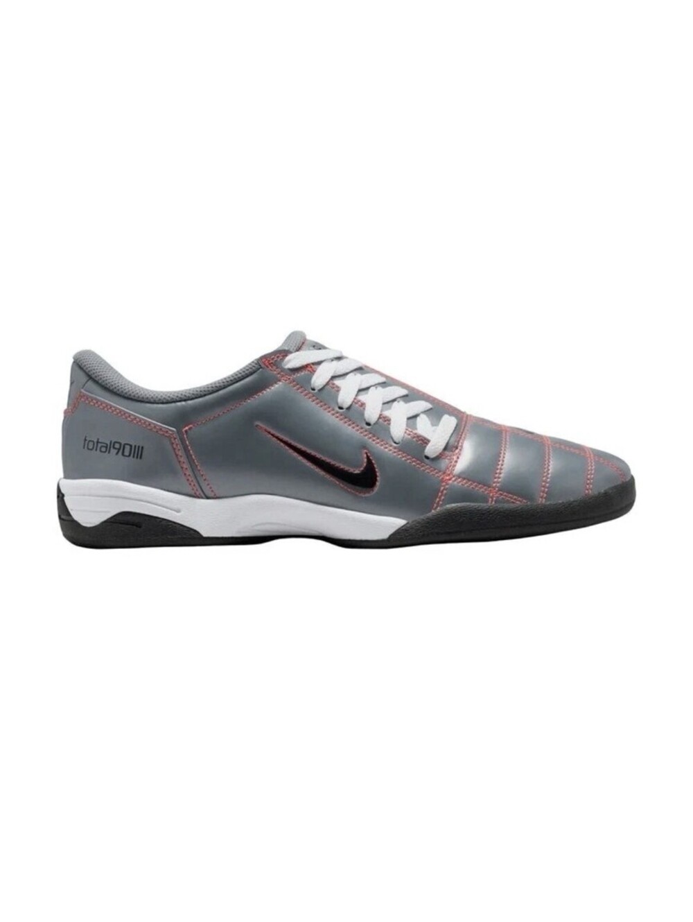 Size 13 - Nike Total 90 3 Smoke Grey Soccer Shoes Crimson Futbol NEW! HQ2851-003